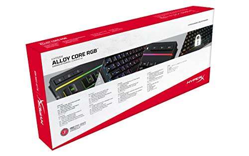 Amazon: HyperX Alloy Core RGB – Teclado gamer español de membrana