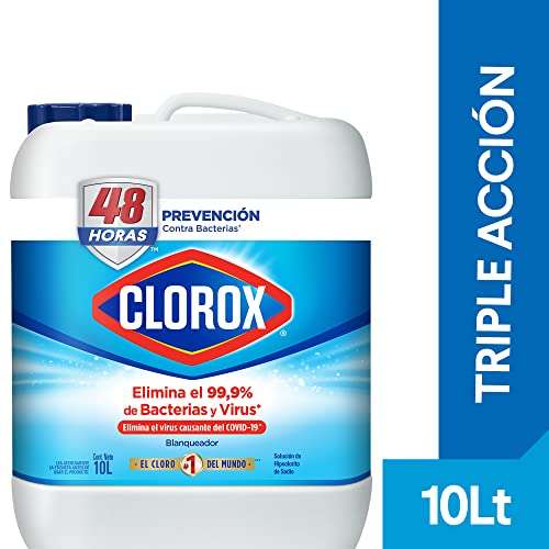 Amazon: Blanqueador Clorox Triple Acción Original 10 LT