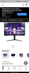 Samsung Store: 2 Monitores 24" Samsung Odyssey G3 ($2543 c/u) | Pagando con BBVA | 10% OFF adicional siendo 1a compra