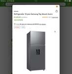 Bodega Aurrera: Refrigerador 14 pies Samsung Top Mount Acero con BBVA