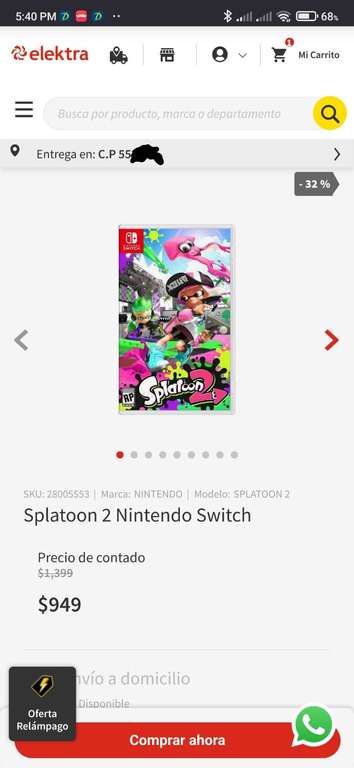 Elektra: Splatoon 2 para Nintendo Switch | Recoger en tienda