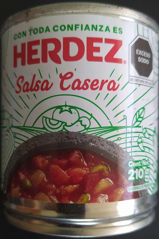 Chedraui: salsa casera Herdez 210g - Puebla
