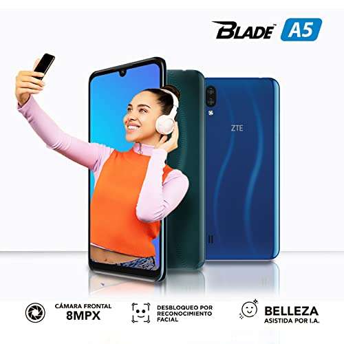Amazon: ZTE BLADE A5 64G 4G LTE SMARTPHONE 6.1"HD AZUL DESBLOQUEADO