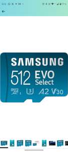 Amazon: SAMSUNG EVO Select Micro SD Tarjeta de memoria + adaptador, 512 GB microSDXC