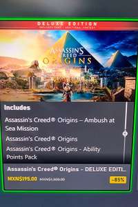 Xbox tienda - Juego assassin's creed origins deluxe edition