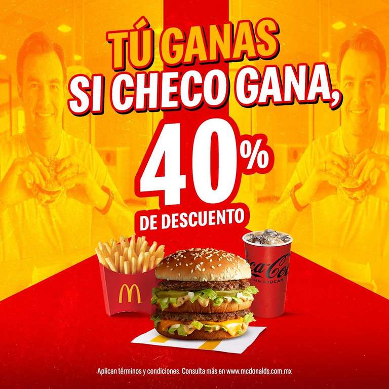 McDonald’s: Cupón del 40% en McTrío Mediano Big Mac (7, 8 y 9 de mayo)