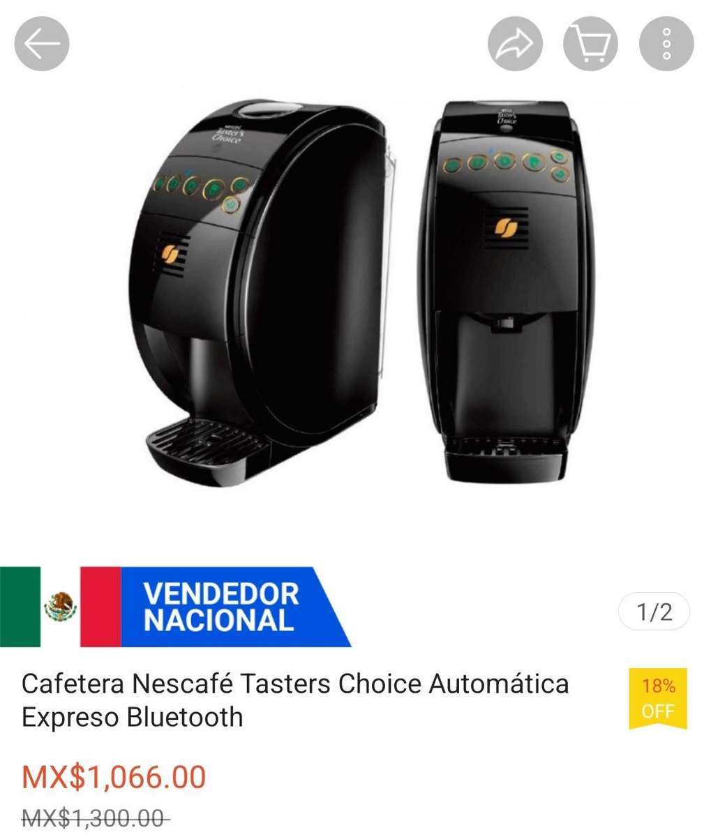 Cafetera Nescafé Taster's Choice Negra | Bodega Aurrera en línea