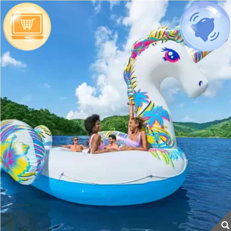 Costco: Unicornio Inflable para hasta 6 Personas