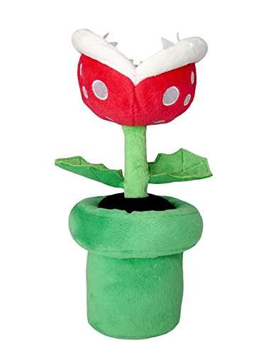 Amazon: Little Buddy Super Mario All Star Collection 1594 - Planta de piraña, Peluche (22,8 cm)