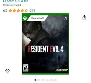Amazon: Resident Evil 4 Remake Xbox series Físico | Precio antes de pagar