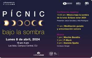 Picnic bajo la sombra CDMX (Eclipse solar del 8 de abril con concierto y lentes para observarlo gratis!