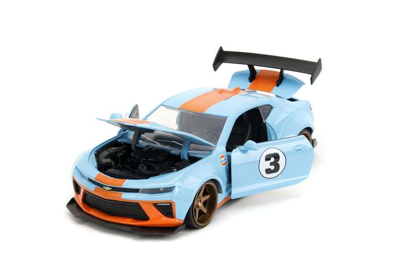 Jada Toys Chevy Camaro SS Gulf 1:24 Fundido at Amazon - 326 MXN