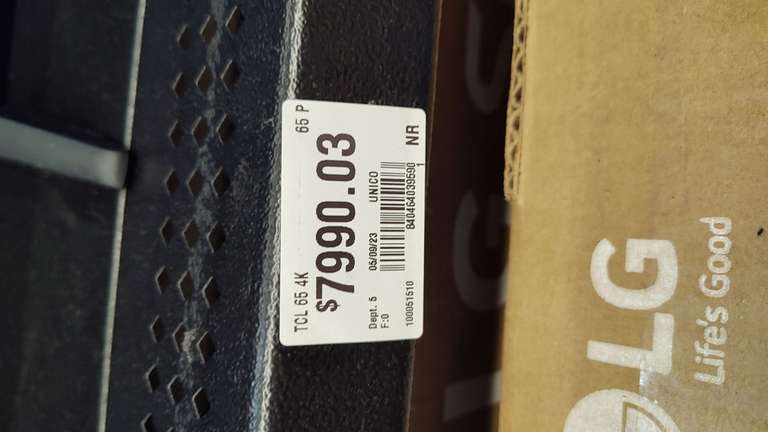 Walmart: Pantalla TCL 65" $7990.03 | Cd. Victoria, Tam.