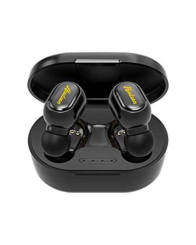 Amazon Hudson Audifonos inalámbricos Marca Bluetooth, Manos Libres, Base de Carga Ideal para Deportes.