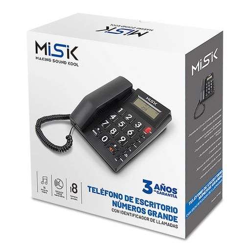 RadioShack: Teléfono Alámbrico Misik MT862 / Negro
