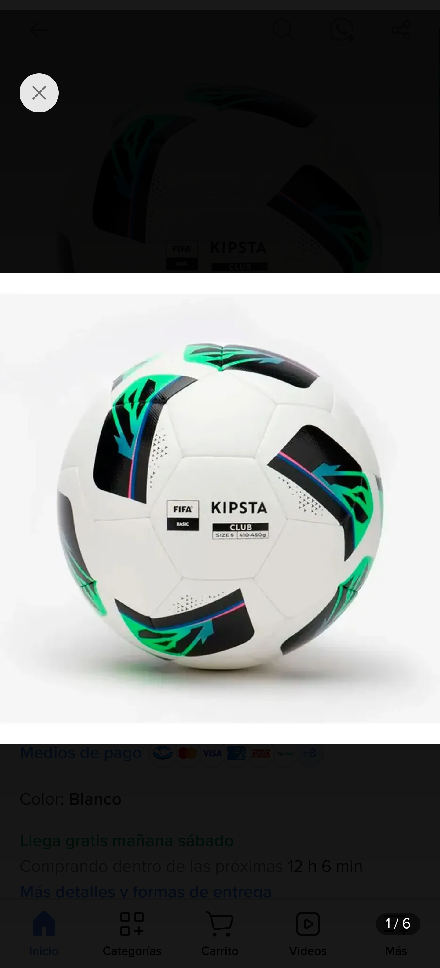 Mercado Libre: Balón de Fútbol Kipsta