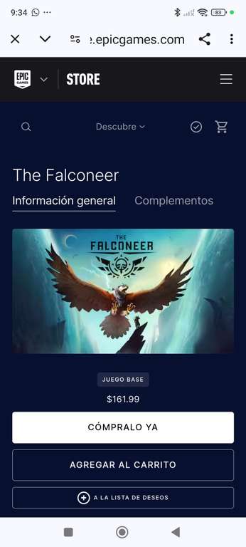 Epic Games: Juego "The Falconer" GRATIS