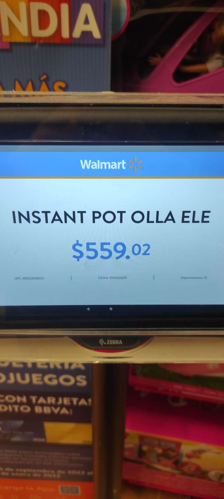 Walmart: Instant pot duo 5.7 L en segunda rebaja