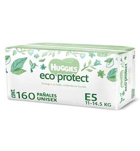 Amazon: Pañales Huggies Eco Protect E5 con 160 piezas $599 menos 10% con Planea y Cancela y Envío Gratis con Prime