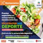 Yucatán por más deporte: promociones y muestras gratis en gimnasios, establecimientos deportivos, tiendas y restaurantes fitness