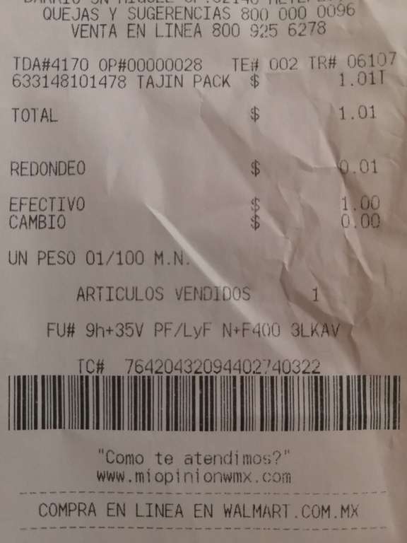 Walmart express tienda fisica: pack tajin clásico de 255 g más tajin salsa picante en solo $1.01!!