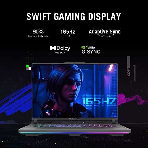 Amazon: Asus Laptop Gamer ROG Strix G16 (2023), 16" 16:10 FHD 165 Hz, RTX 4060, i7-13650HX, DDR5 de 16 GB, SSD 512 GB