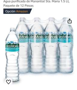 Amazon: Agua Sta. Maria 1.5 litros paquete de 12