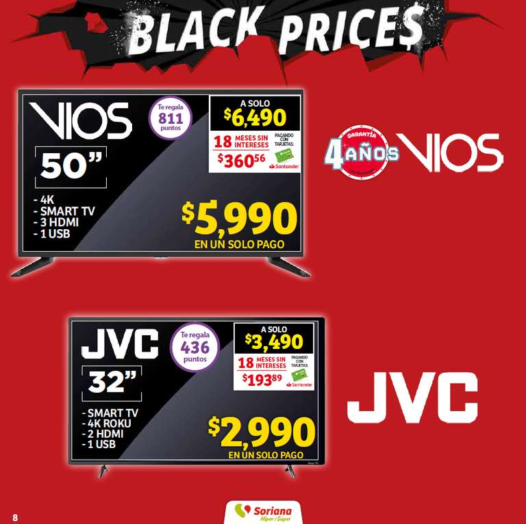 Soriana: Black Prices: Varias ofertas en línea y en tiendas