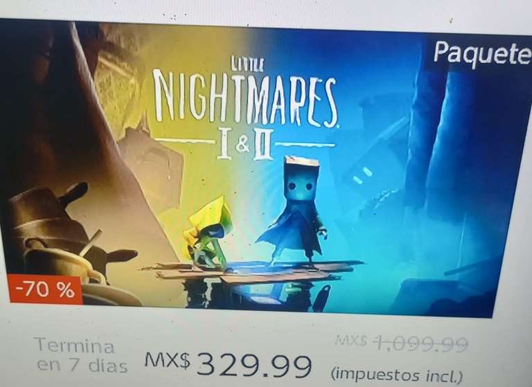 Nintendo eshop MX LITTLE NIGHTMARES 1 y 2