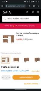 Gaia Design: -58% Set de cocina Tamasopo - Nogal