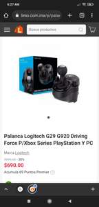 Linio: Palanca Logitech G29 G920 Driving Force P/Xbox Series PlayStation Y PC