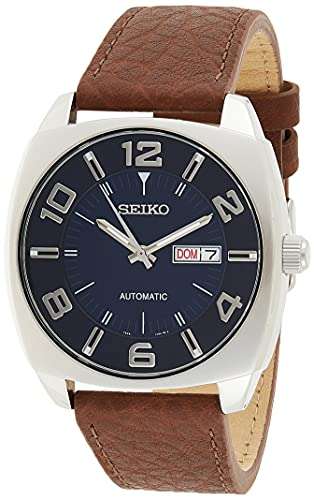 Amazon: Reloj Seiko para Hombres 44mm, pulsera de Piel, cubierta de Hardflex