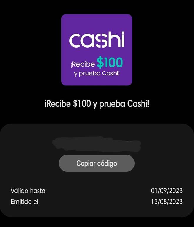 Samsung Members: NUEVO CUPÓN $100.00 para Cashi