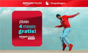 4 meses de Amazon Music Unlimited al registrarse en Snapdragon Insiders