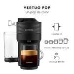 Amazon - Nespresso Cafetera Vertuo Pop, Color Black, Combo con Espumador de leche + Café de Regalo