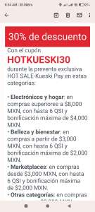 Terminos y condiciones Cupon Kueski Pay para Hot Sale 2022