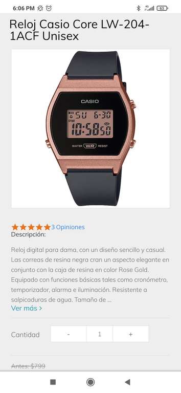 Reloj Casio Dama LWS-1000H-4AVCF