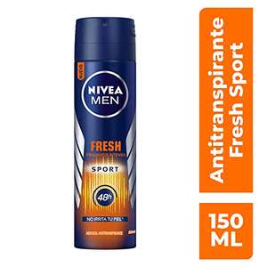 Amazon: Nivea Men Desodorante Fresh Sport 48 Horas En Spray, 150 ml (Planea y cancela)