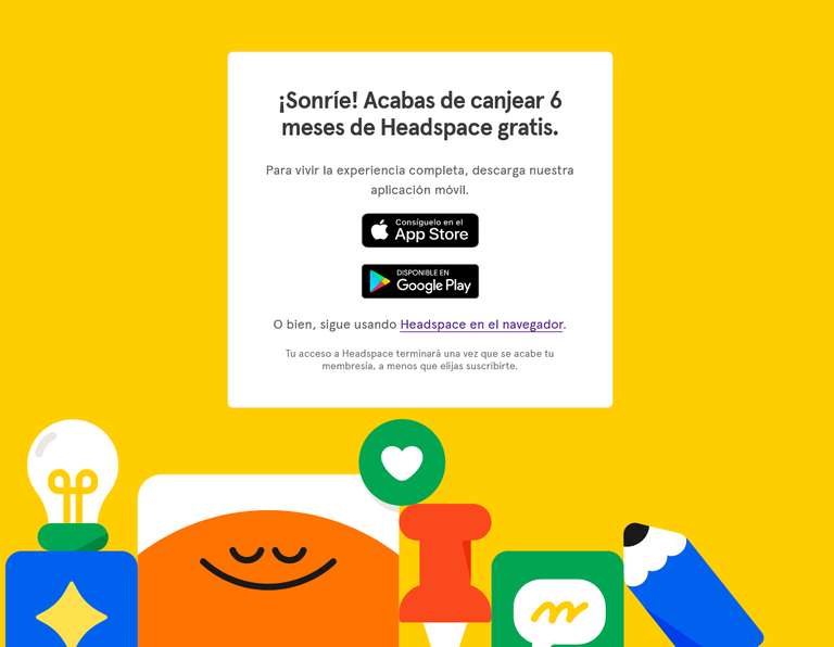 Headspace: 6 meses gratis (Nuevo código)