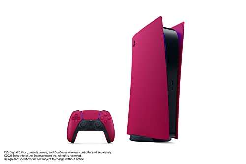 Amazon: Cubiertas para la consola PlayStation 5 edición digital – Cosmic Red