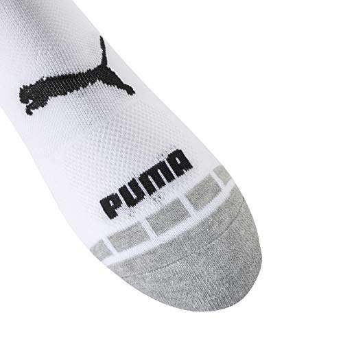 PUMA Paquete de 6 calcetines para niños (5-6.5, negro/gris), Negro/Gris