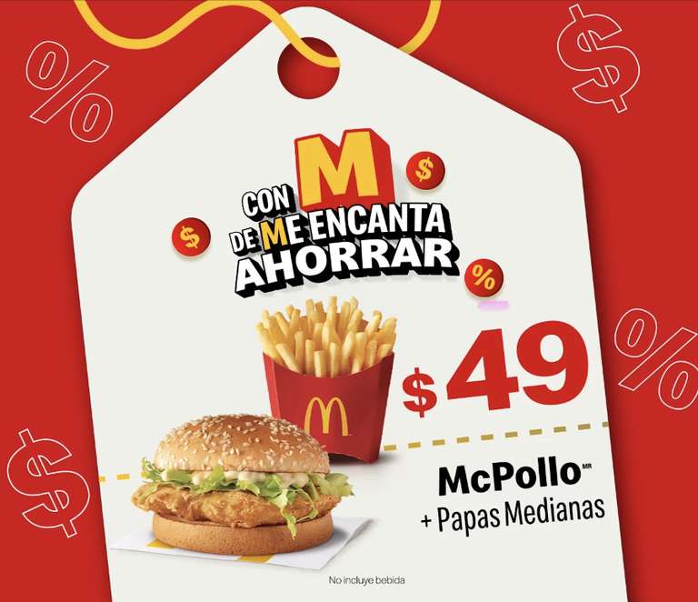 APP McDonald's: McPollo + Papas Medianas