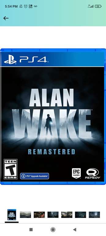 Amazon: Alan Wake Remastered PS4