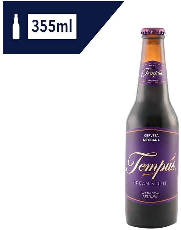 Amazon: Cerveza Artesanal Tempus Cream Stout 12 Pack