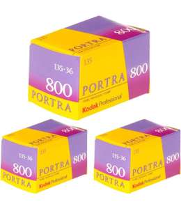 Amazon: 3 Rollos Fotográficos Kodak Portra 800 Color (ISO 800) 35 mm 36 exposiciones