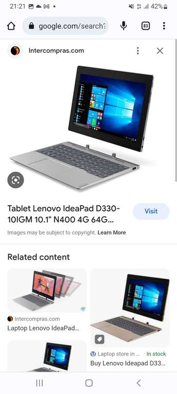 Bodega Aurrerá: Mini laptop tablet Lenovo idepad D330 4gb ram 64gb ssd en su última liquidación