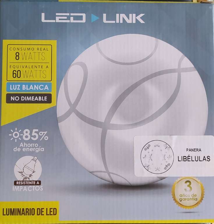 Chedraui: lámpara LED Link luz blanca 8 w