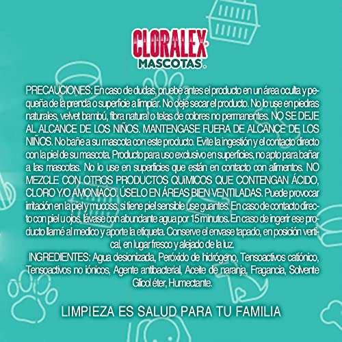 Amazon: Cloralex Mascotas para Interior, Eliminador de Olores, 650 ml APLICA PRIME
