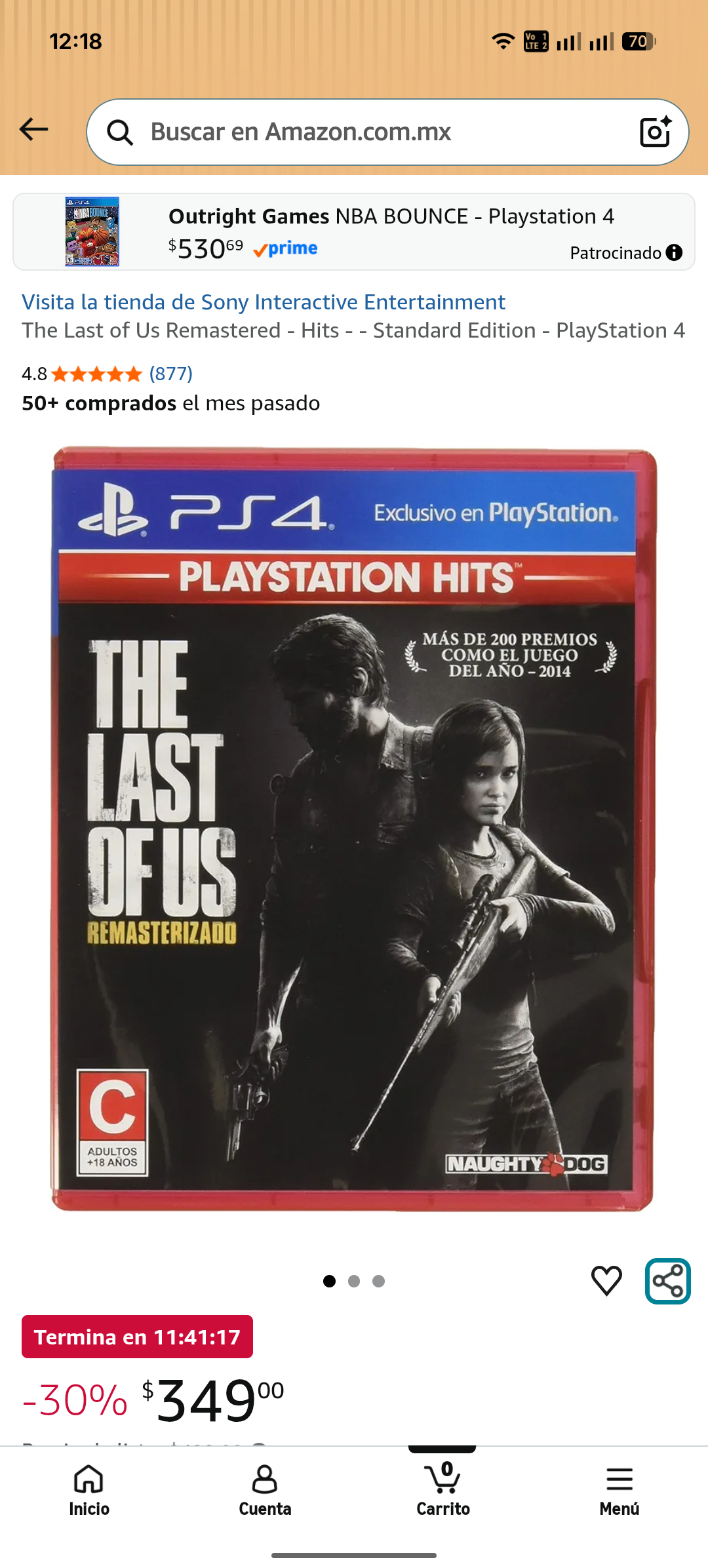 Amazon: PS4 The Last of Us Remastered - Hits