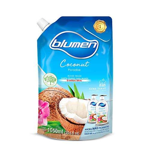 Amazon: Blumen, jabón líquido para manos, olor coco 1050 mL | envío gratis con Prime
